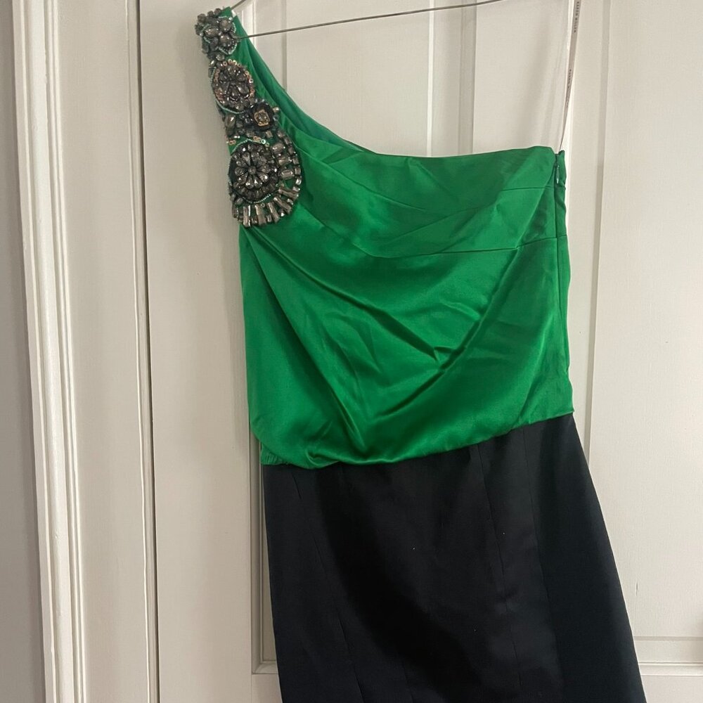 Karen Millen Green/Black Cocktail Dress